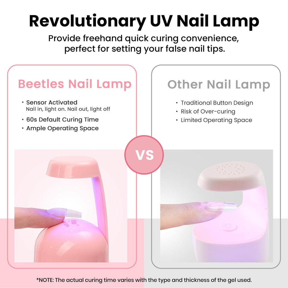 Beetles Mini UV Light portable for travel and salons.