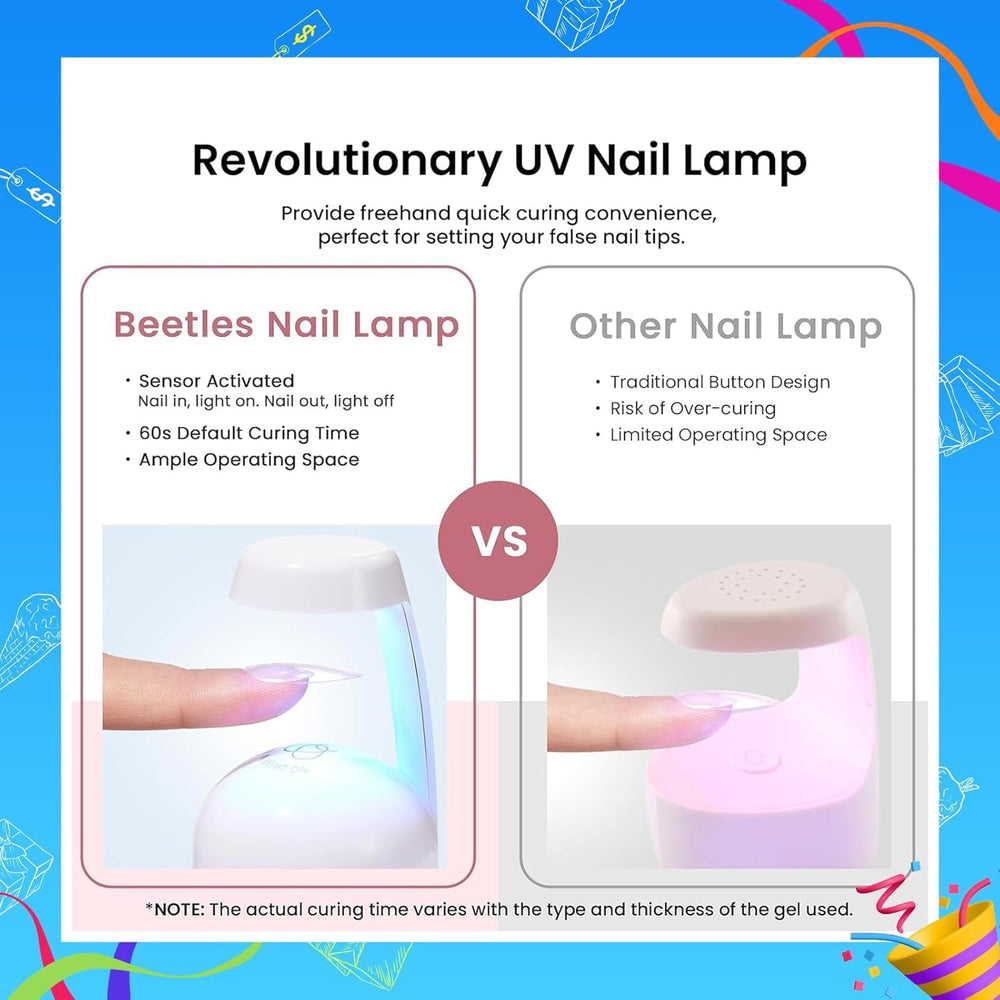 Beetles mini UV nail lamp for faster curing