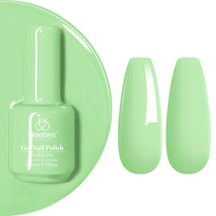 Beetles Mint Green Gel Polish bottle in Spring Buds shade for minty nails