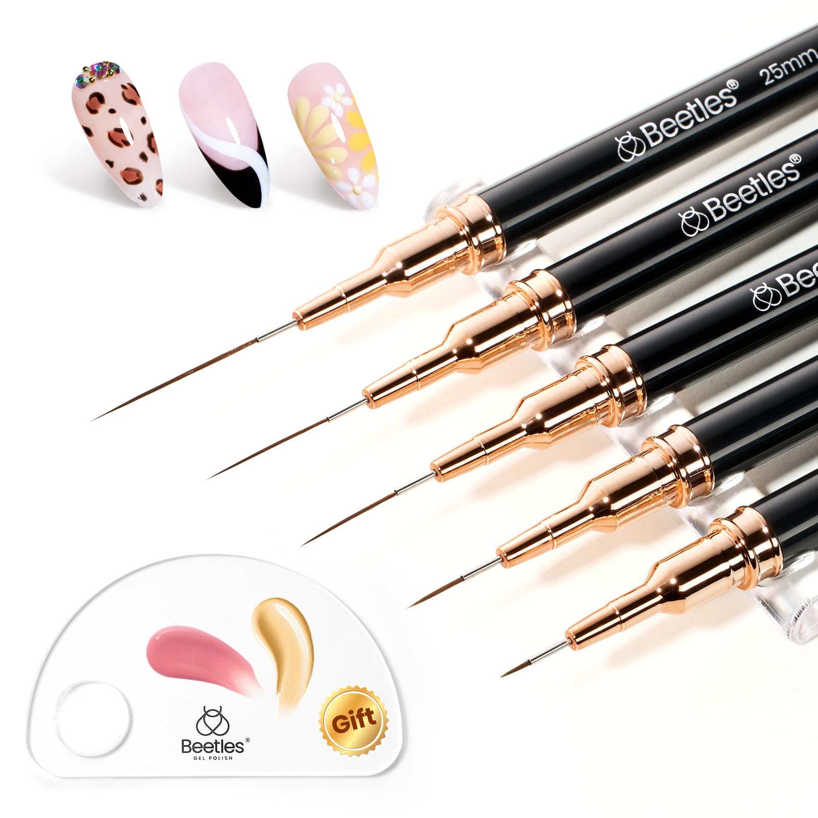 Beetles Nail Art Color Palette for smooth gel blending.