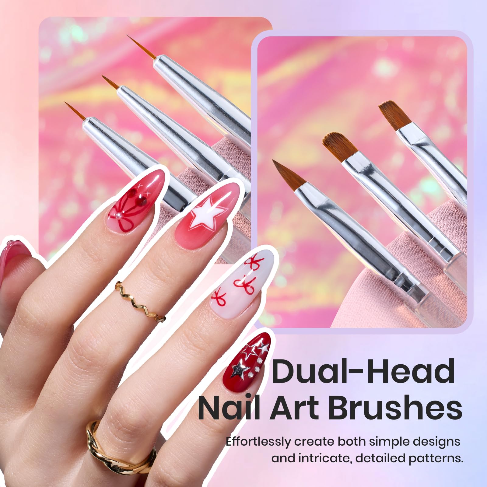 Beetles nail art palette and brush holder for easy organization