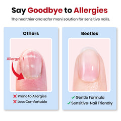Beetles pegamento para uñas, aplicación facil sin goteo para acabado limpio.