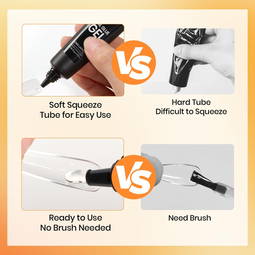 Beetles Nail Glue Gel is odorless with no yellowing over time