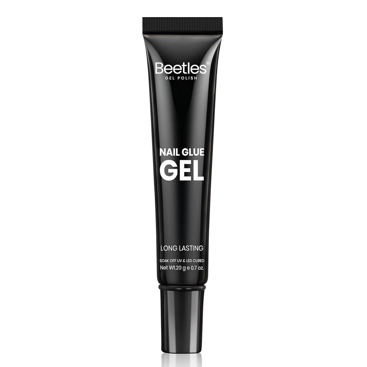 Beetles Nail Glue Gel with precision tip for clean, controlled nail tip adhesion