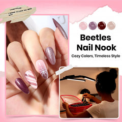 Beetles Nail Nook cat eye polish creates depth with shifting metallic flecks.