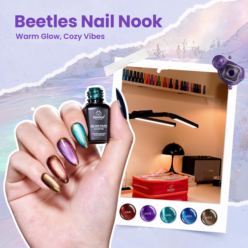 Beetles Nail Nook pearl polish offers luminous, soft sheen.