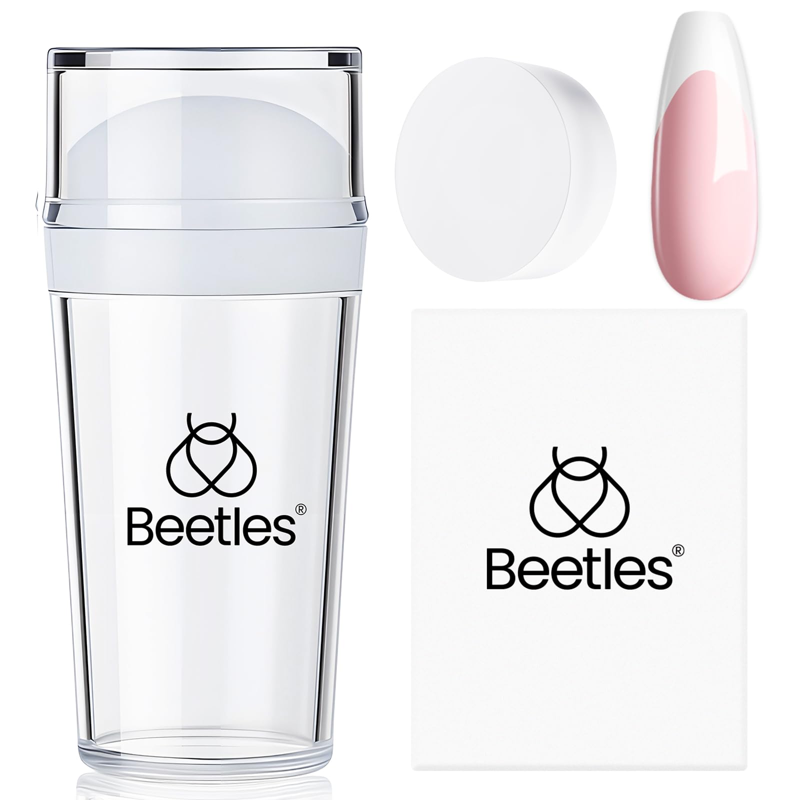 Beetles Nail Stamp Set 3Pcs shows clear stamps for precise patterns.