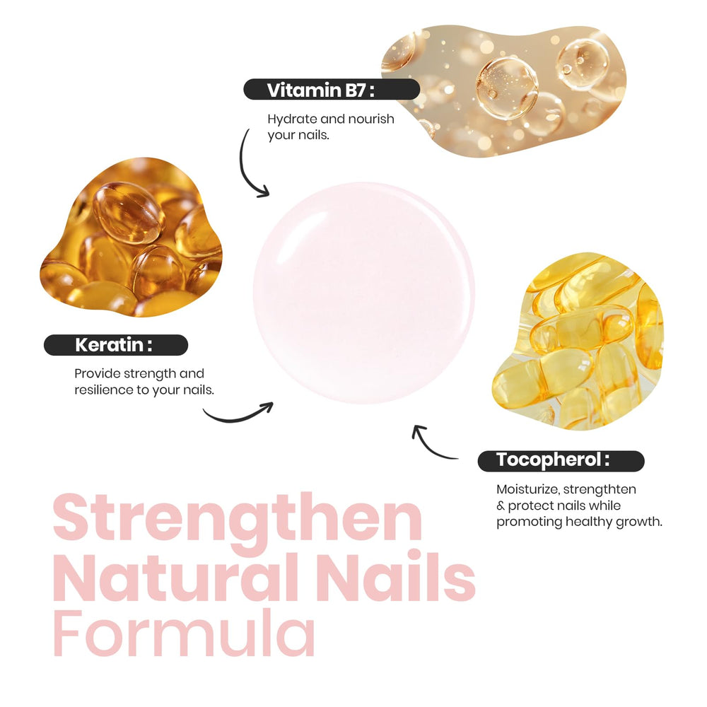 Beetles Nail Strengthener: uñas dañadas, imagen de antes y después para ver mejoras.