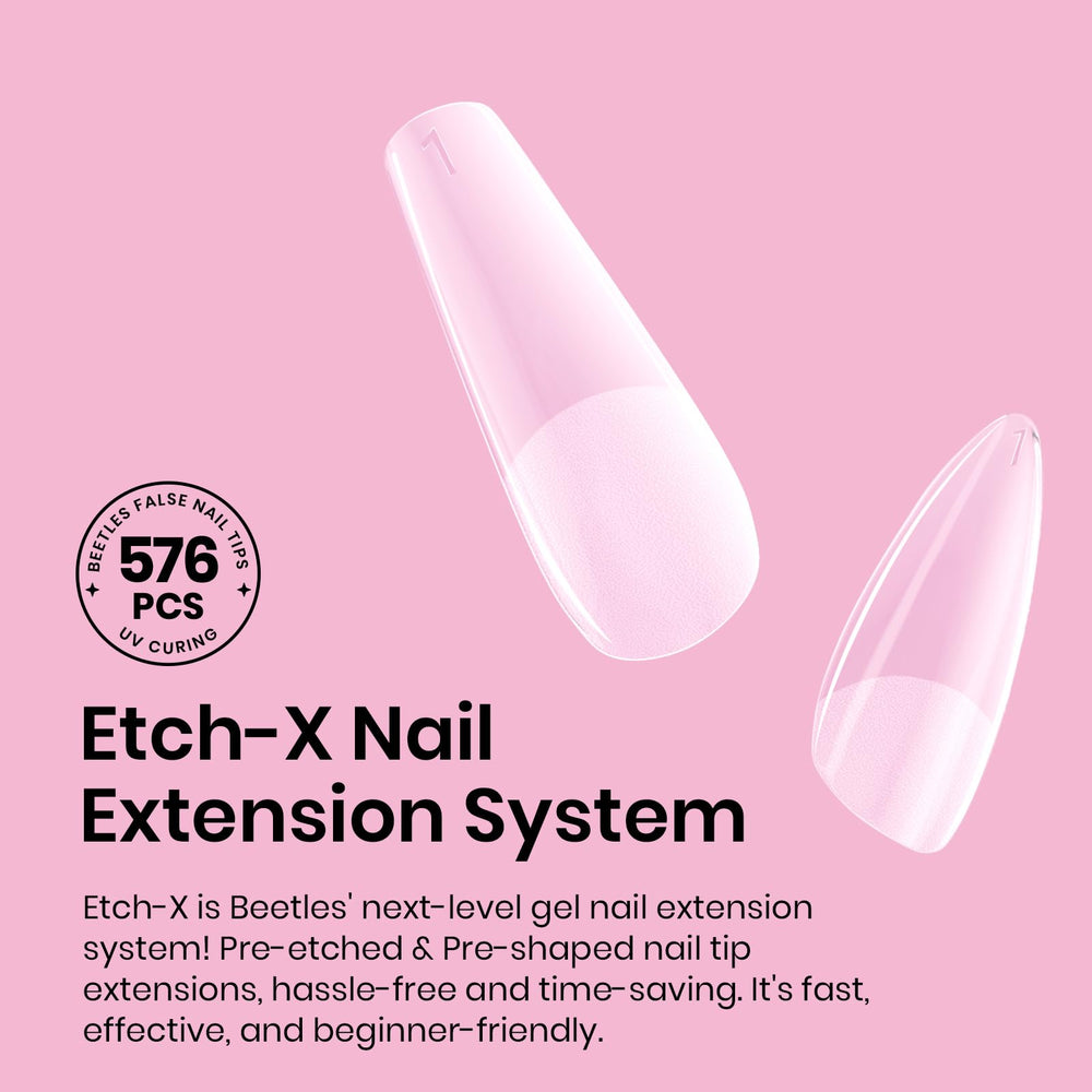 Beetles nail tips swatch grid for color and style testing
