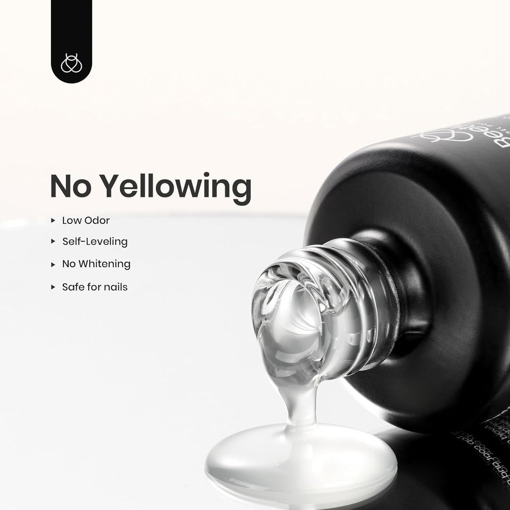Beetles 15ml bottle ideal for natural and artificial nail sets with lasting matte shine.