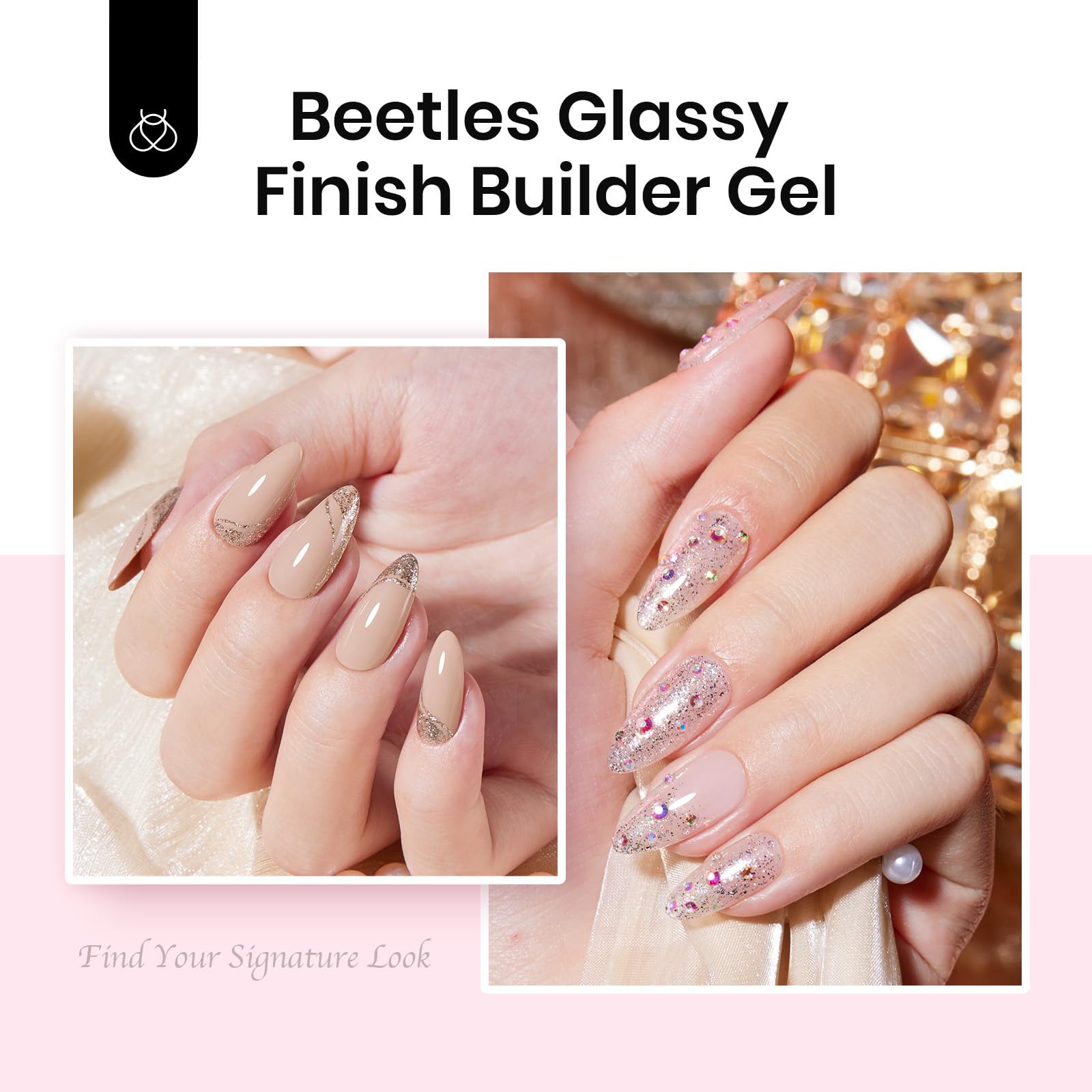 Beetles natural nail strengthening and repairs with gel.