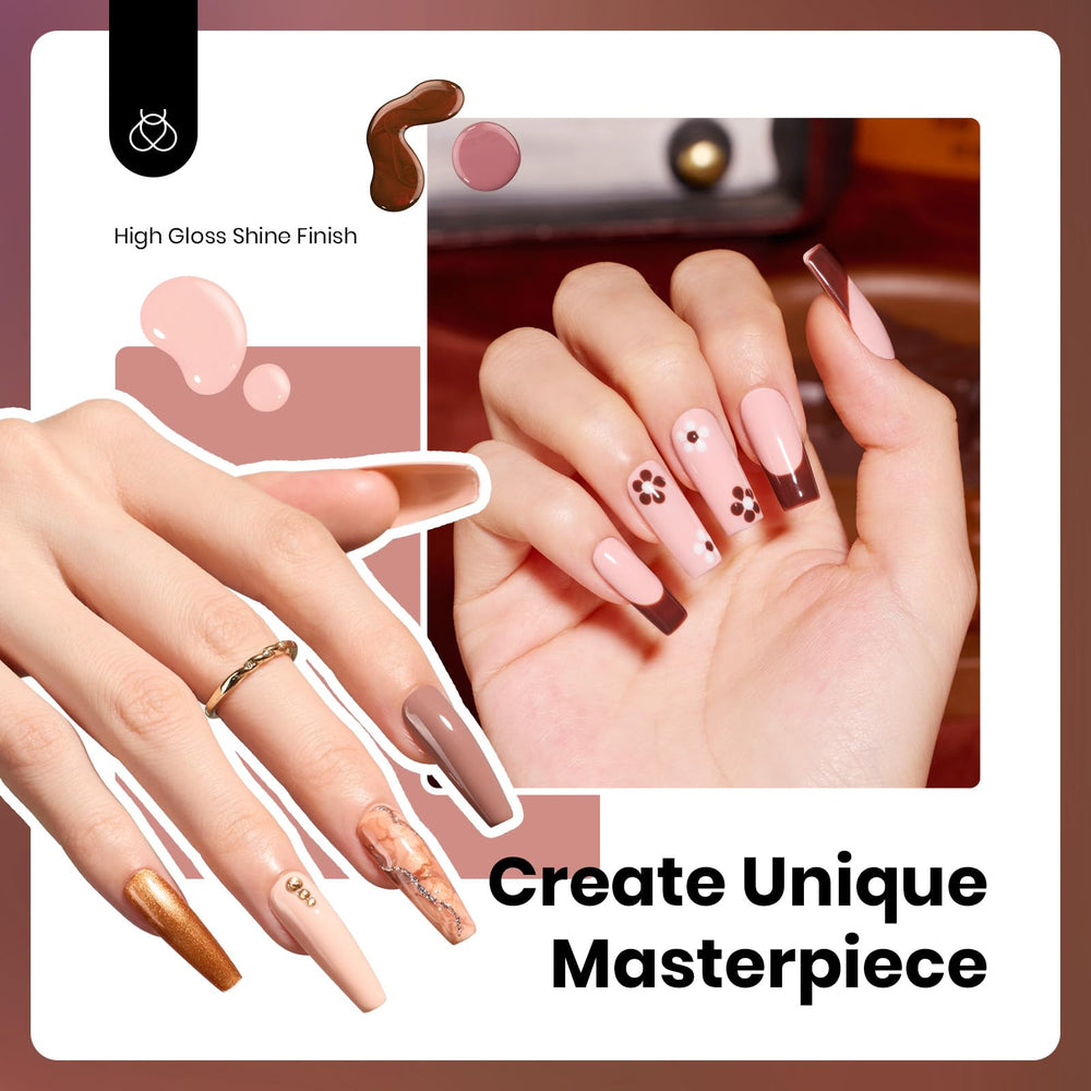Beetles Neutral: aplicación suave en uñas para un acabado brillante.