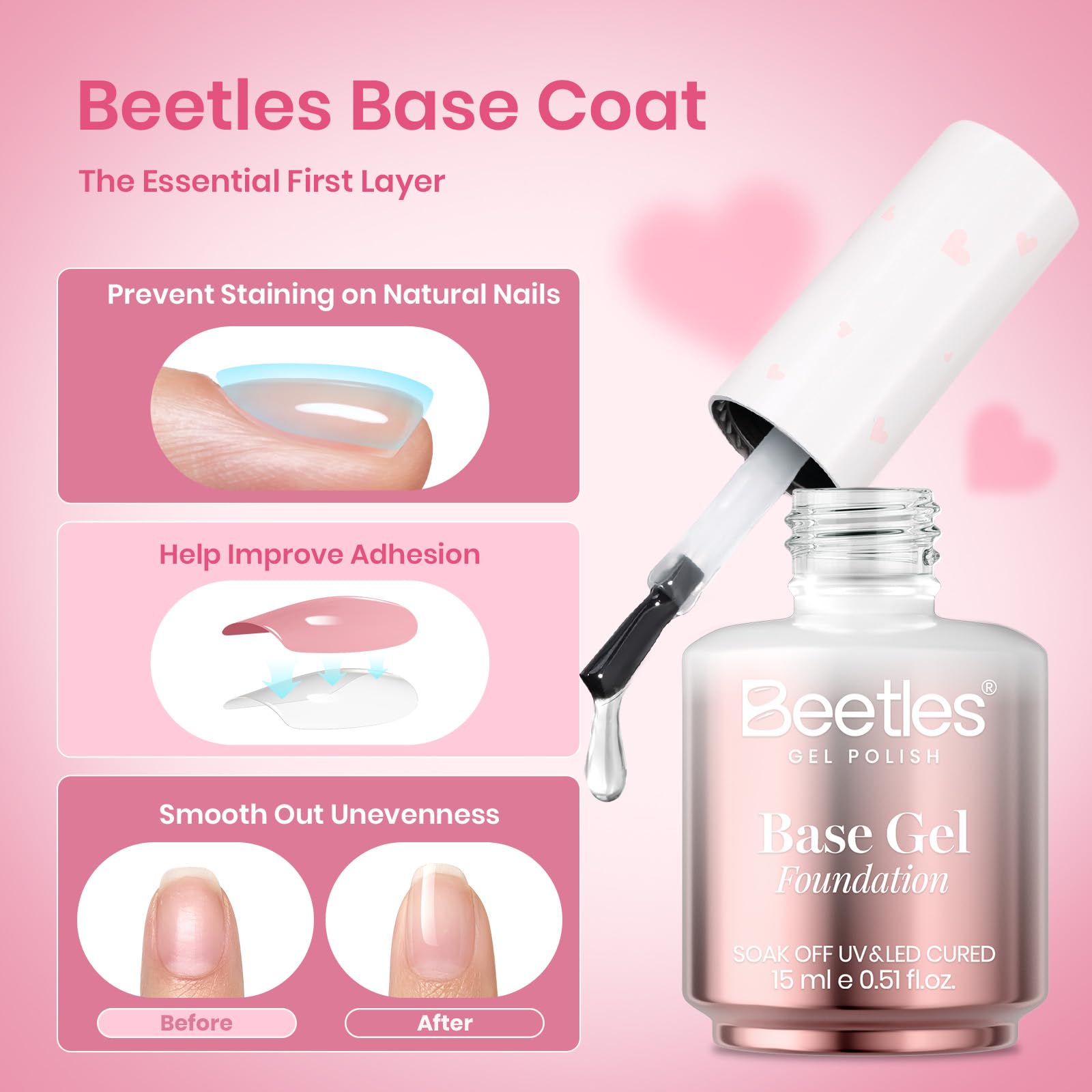 Beetles No-Wipe Top Coat delivers glossy, residue-free shine