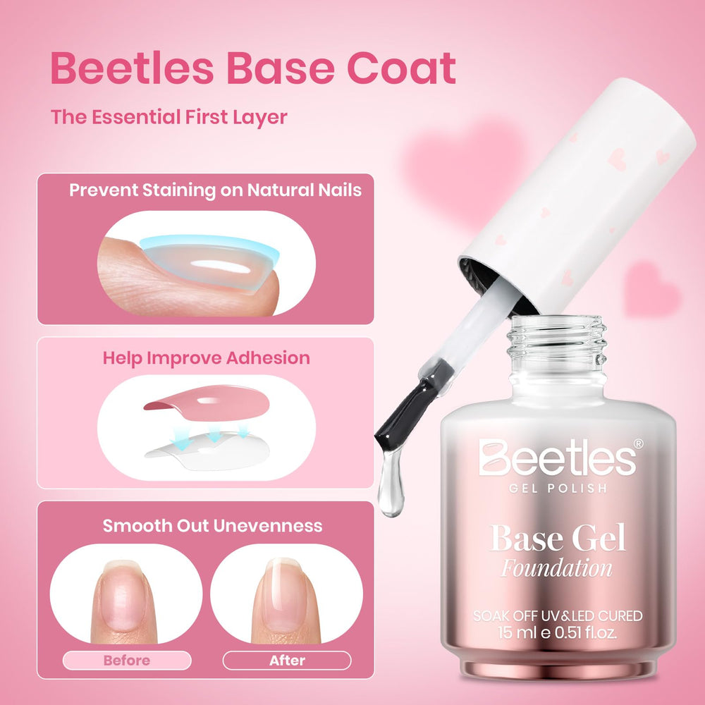 Beetles No-Wipe Top Coat delivers glossy, residue-free shine