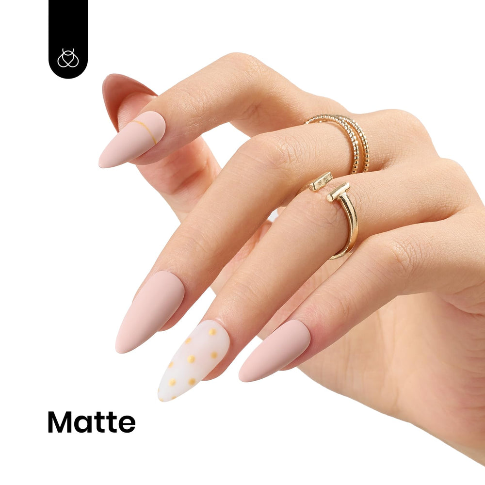 Beetles Nude Gel Polish Hazelnut Milk bottle packaging suited for DIY home manicures