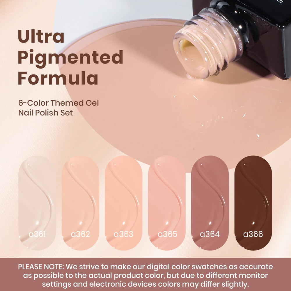 Beetles Nude Gel Polish – tono chocolate (tono-piel-chocolate) para contraste suave.