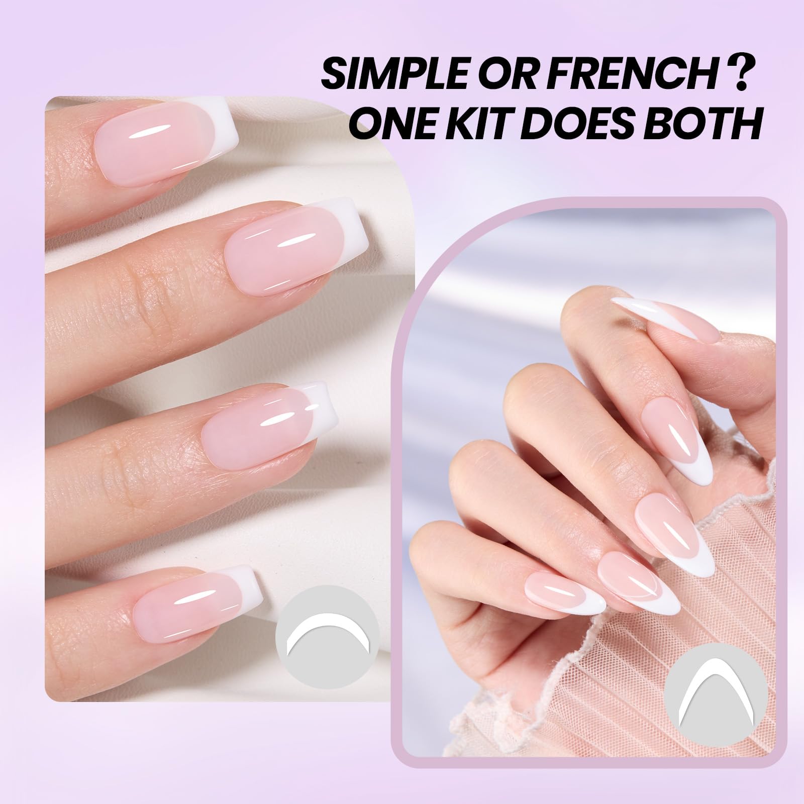 Beetles nude pink gel polish ideal for classic French tips at home.