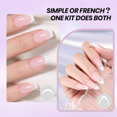 Beetles nude pink gel polish ideal for classic French tips at home.