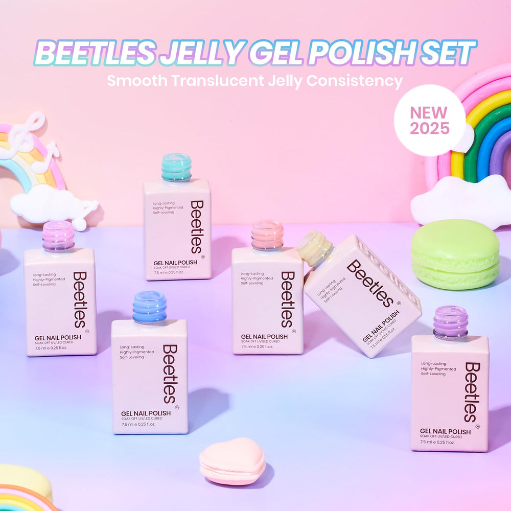 Beetles Pastel Gel verde: acabado suave para combinaciones frescas.