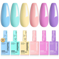 Beetles Gel Polish Fairy Tale Dream, frascos coloridos para un look pastel suave.