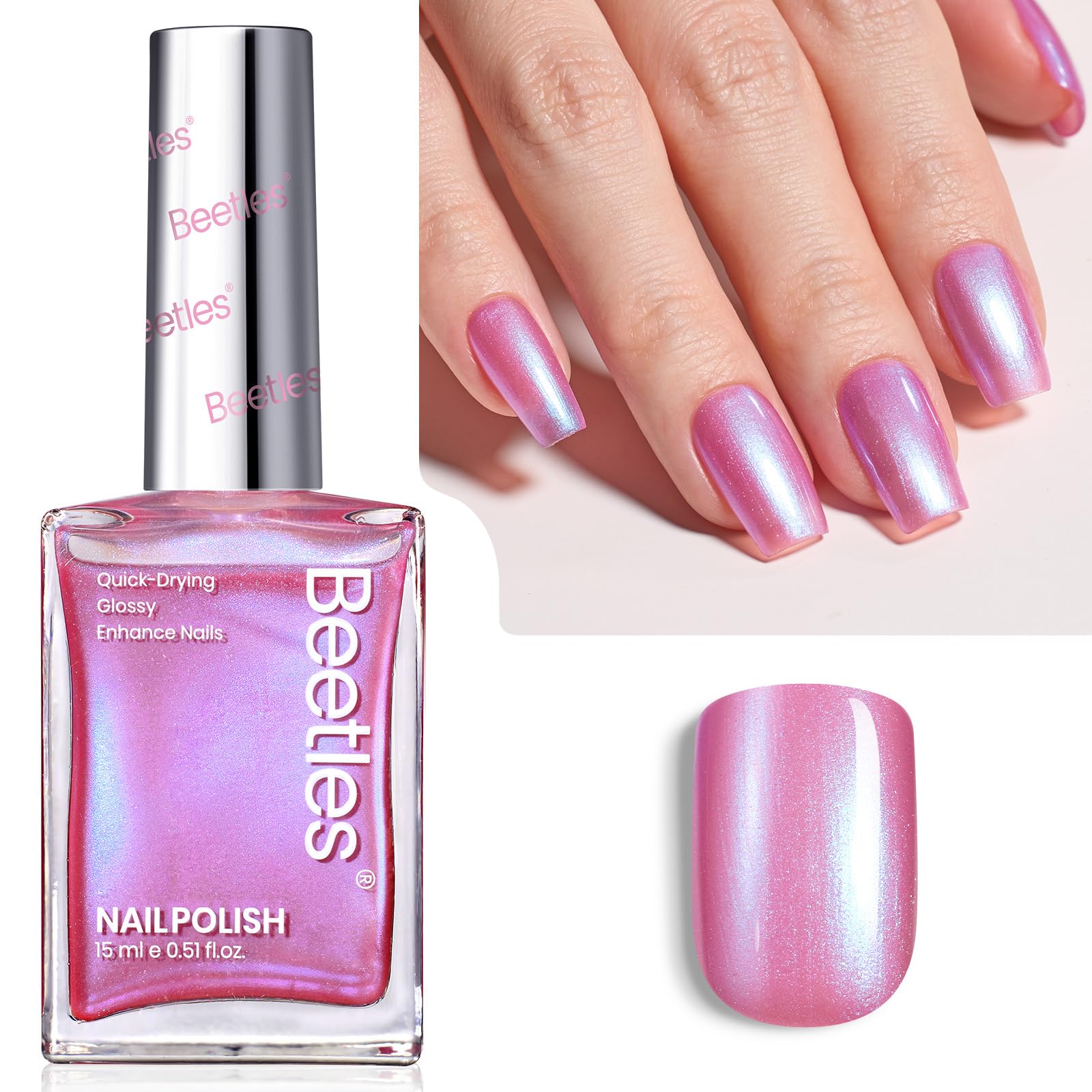 Beetles Pearl Pink Rosy Dream packaging highlights gift-ready presentation.