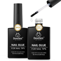 Beetles 9 en 1 pegamento para uñas y tips con fijación duradera