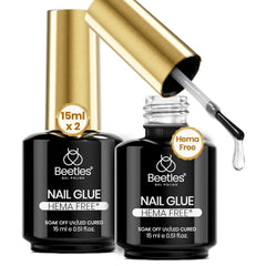 Beetles pegamento gel para uñas, bote de 15 ml, alta adherencia para uñas acrílicas.
