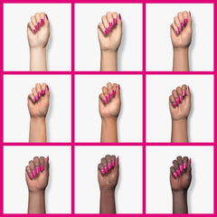Beetles Pink Gel Nail Polish curing under LED/UV lamp for fast results
