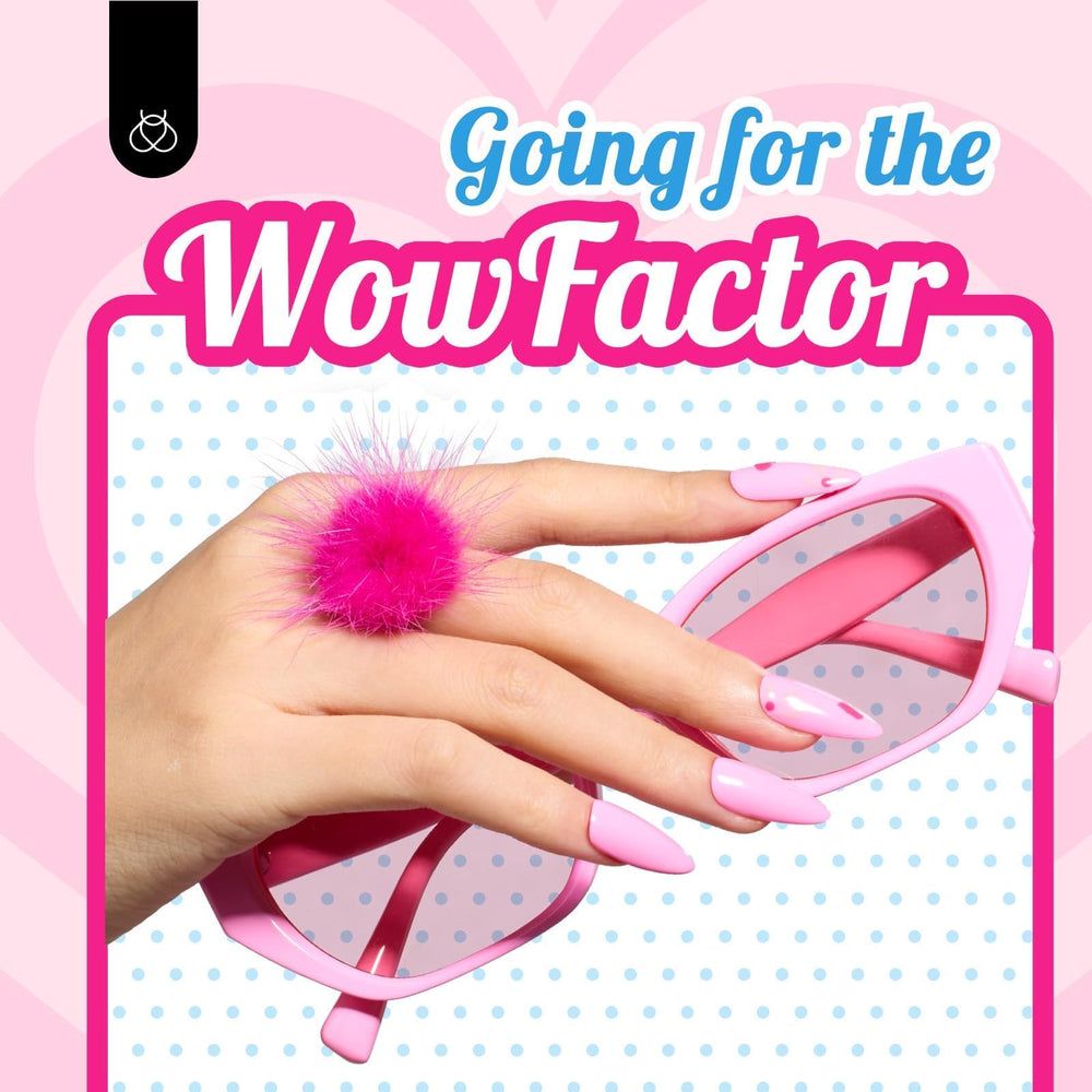Beetles pink gel polish close-up with chip-resistant finish