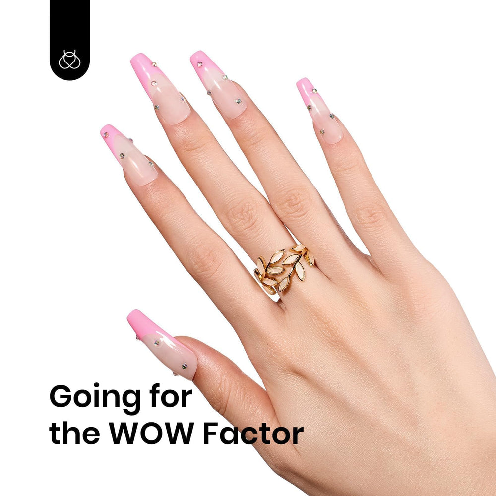 Beetles Pink Gel Polish long lasting shine highlights glossy results