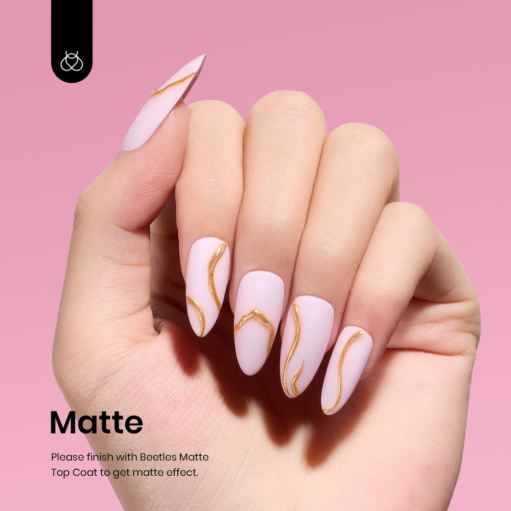 Beetles Pink Gel Polish salon-at-home manicure experience
