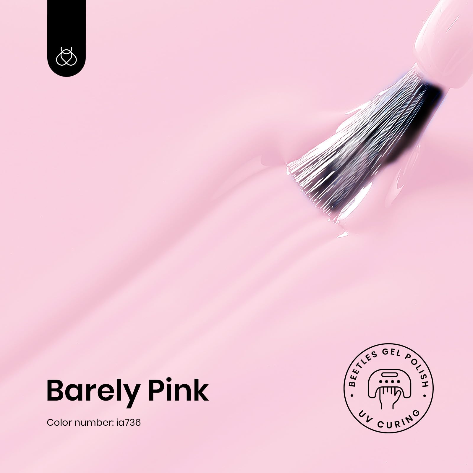 Beetles Pink Gel Polish Soft Pink Tone for spring nails
