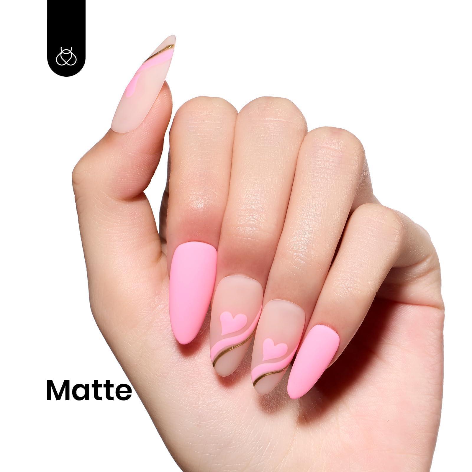 Beetles Pink Gel Polish UV LED curing demonstrates fast cure times