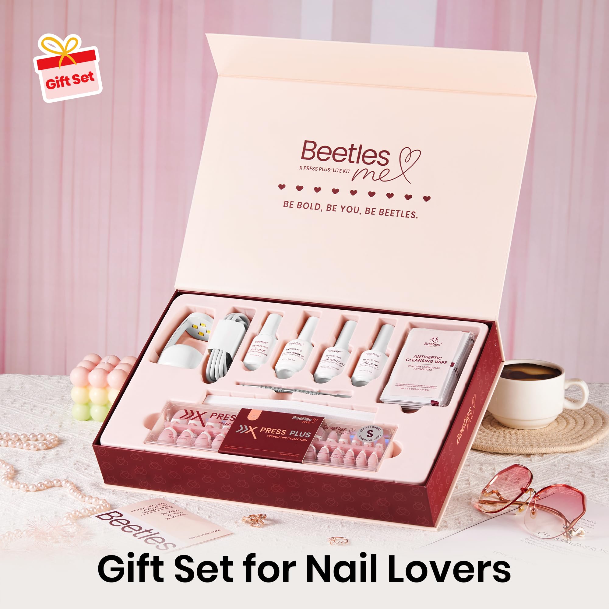 Beetles Portable Nail Lamp offers quick curing for at home manicures.