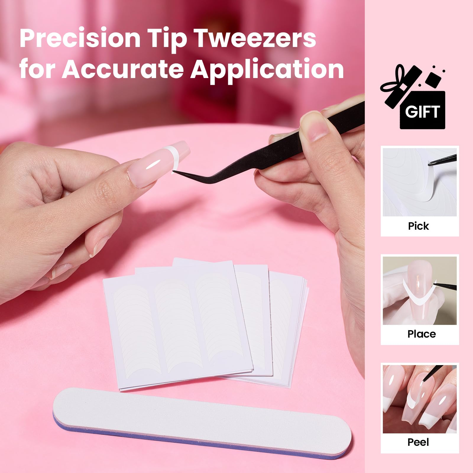 Beetles precision tweezers included for precise placement.