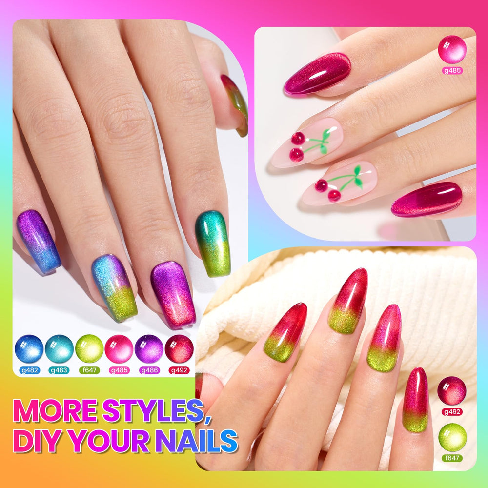 Beetles Fairy Prism Ojo de Gato Morado, estilo elegante con claridad de color