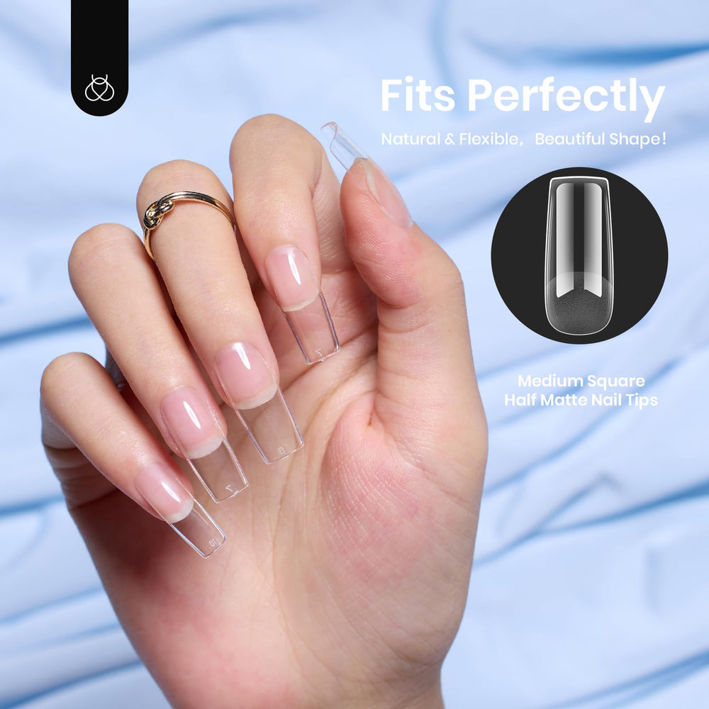 Beetles Puntas de Uñas de Gel ofrece mayor durabilidad y resistencia para uñas extendidas.