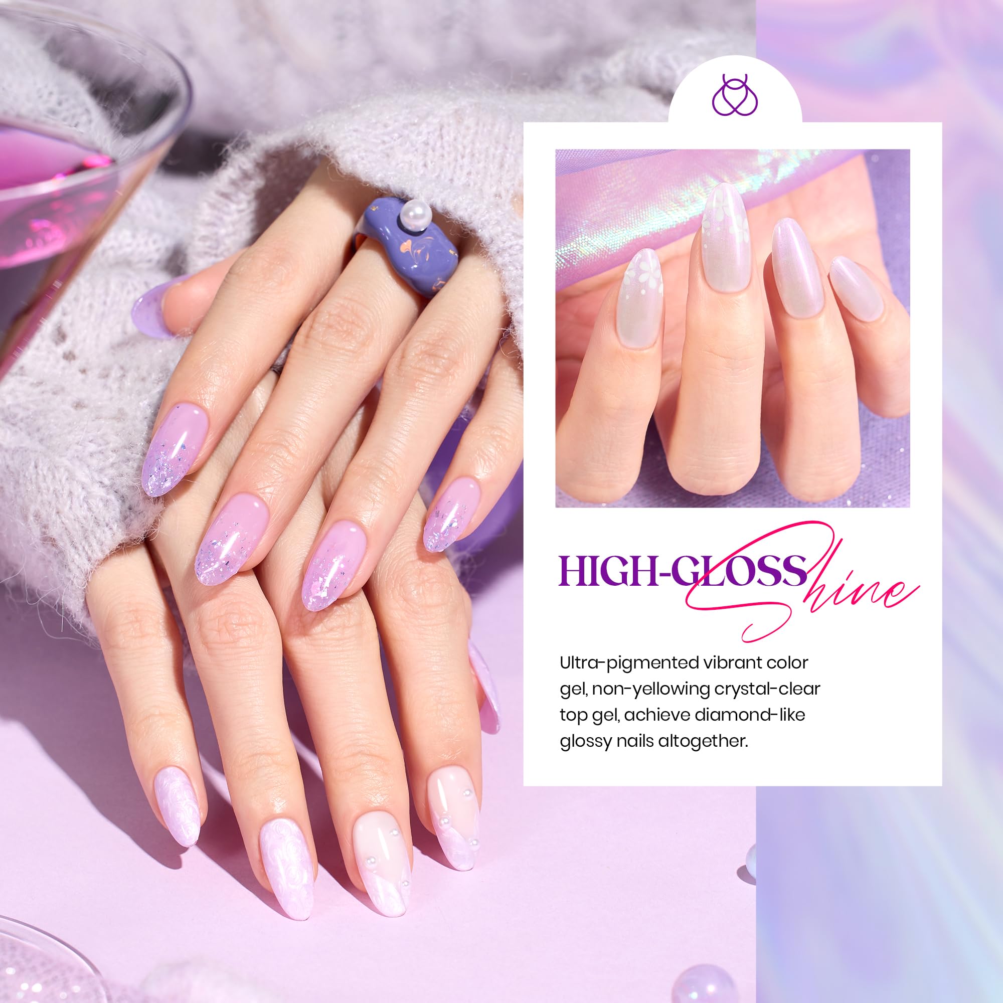 Beetles Gel Polish with included nail art brush for precise DIY designs.