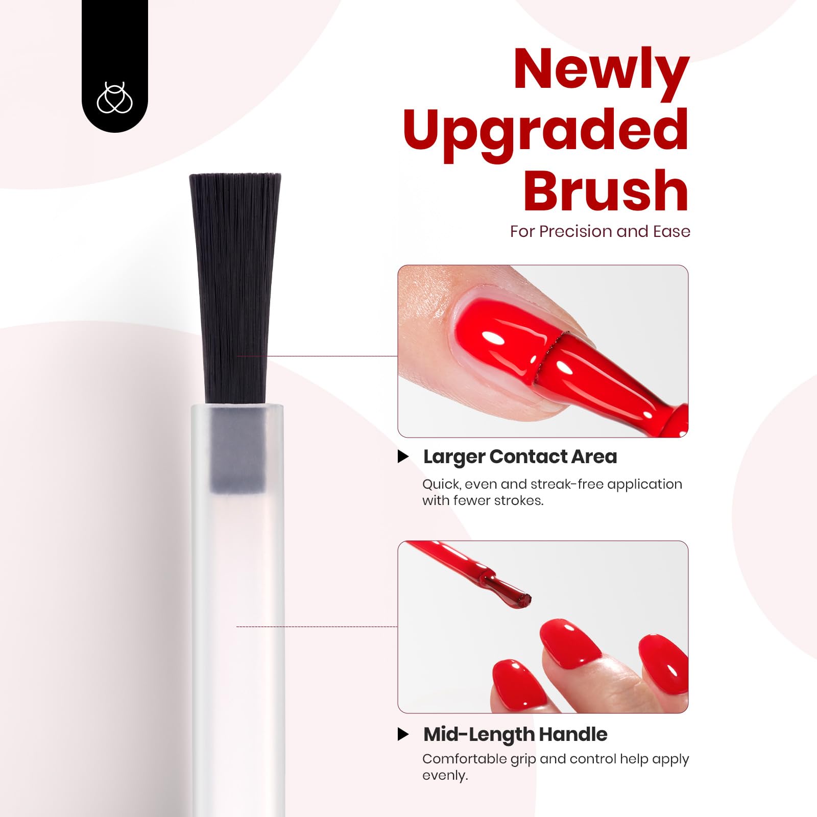 Beetles Red Gel Nail Polish adhesion test showing durable color hold