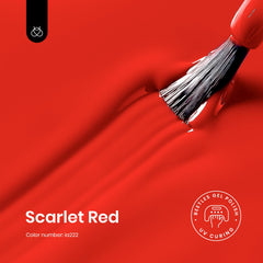 Beetles Red Gel Polish color swatch displays a rich red shade for selection