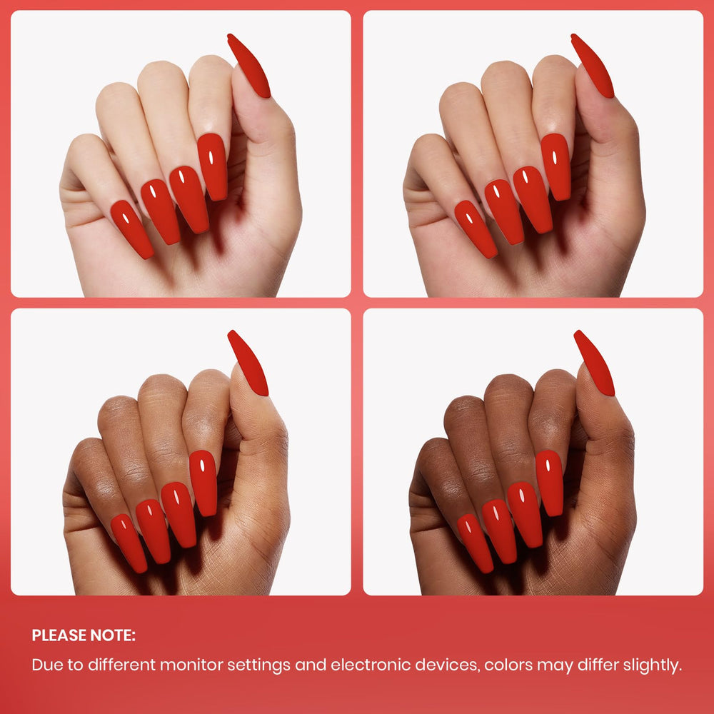 Beetles Red Gel Polish packaging highlights toxin-free formula