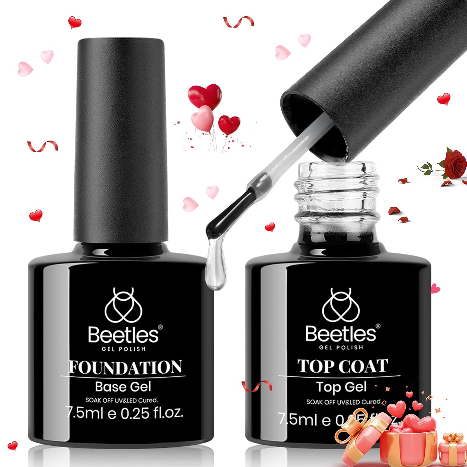 Regalo Beetles para San Valentín perfecto para amantes de uñas.