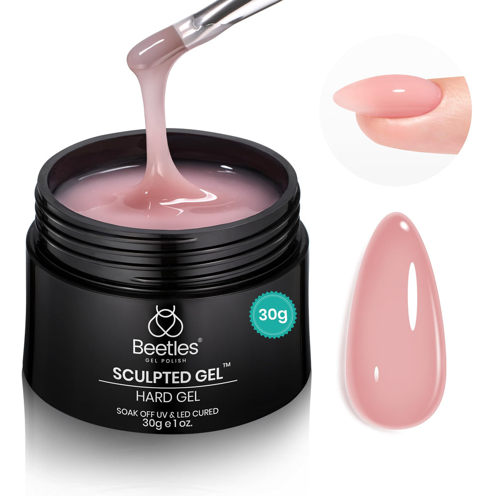 Beetles Rose Dusk hard gel 1oz for smooth nail extensions and salon quality.