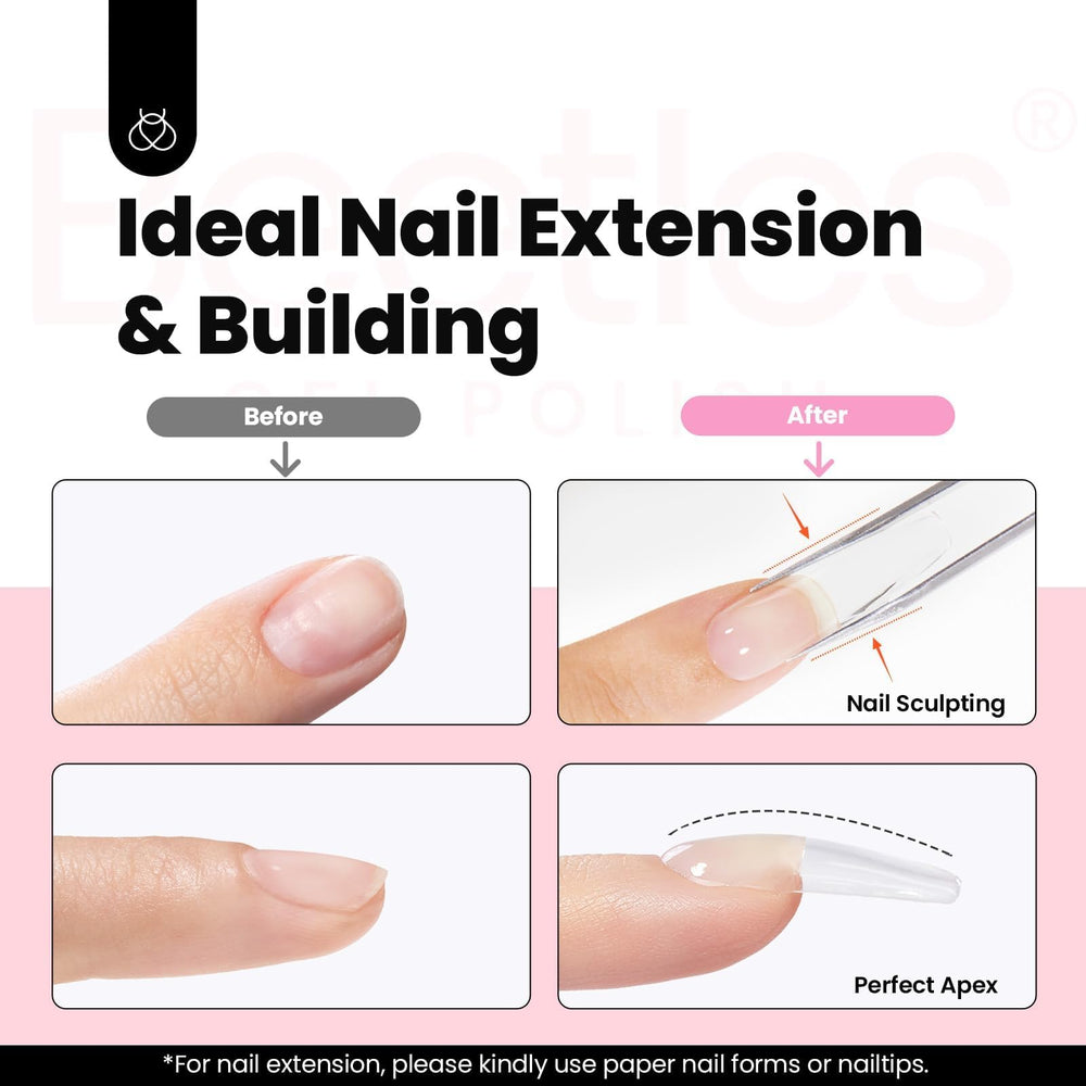 Beetles self leveling gel ensures smooth application and precise shaping