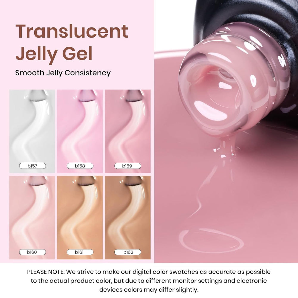 Beetles Sheer Elegance Nude glossy finish on swatch card highlights shine and durability.