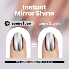 Beetles Gel Polish con brocha precisa para cobertura uniforme.