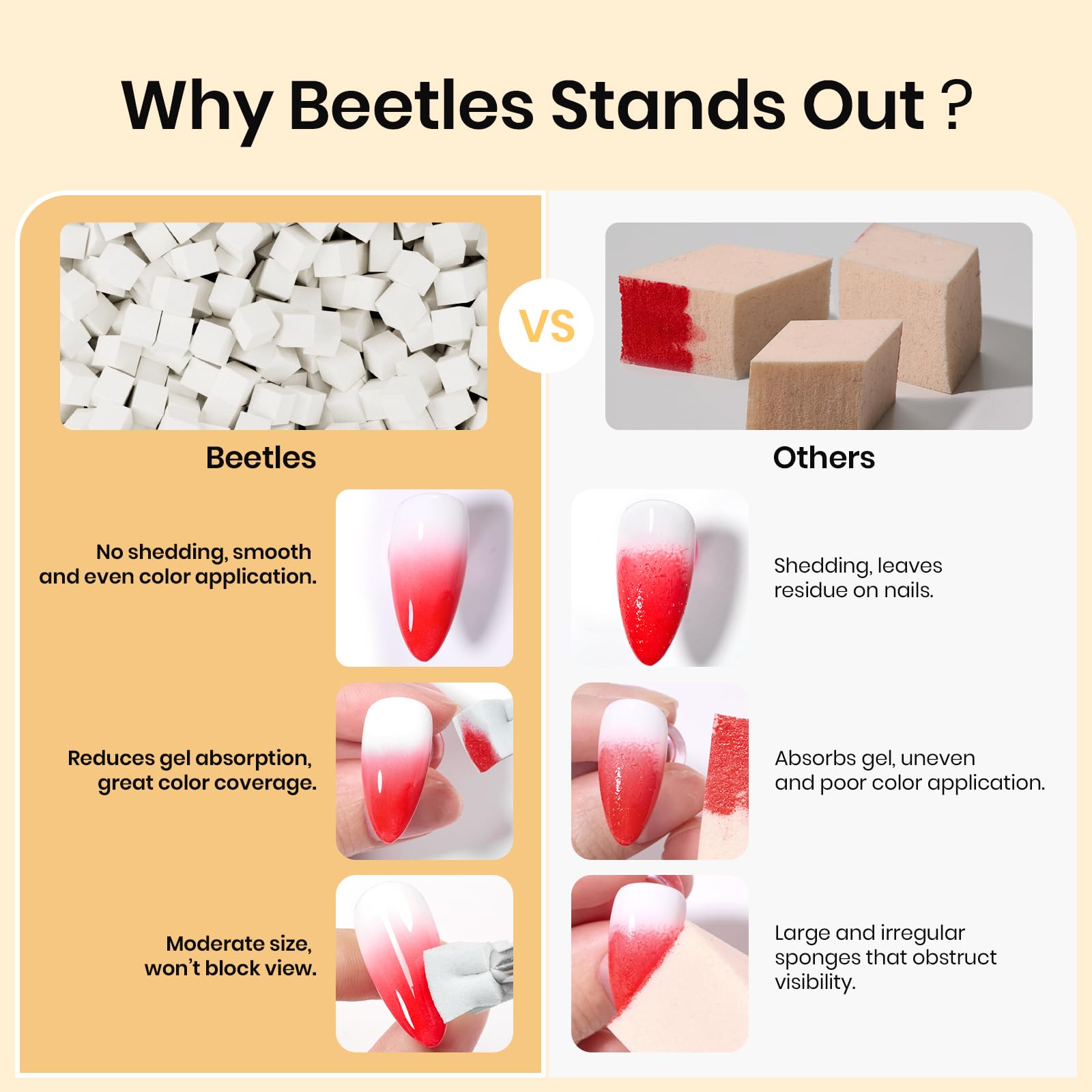Beetles silver grabbing pen provides tidy handling during application