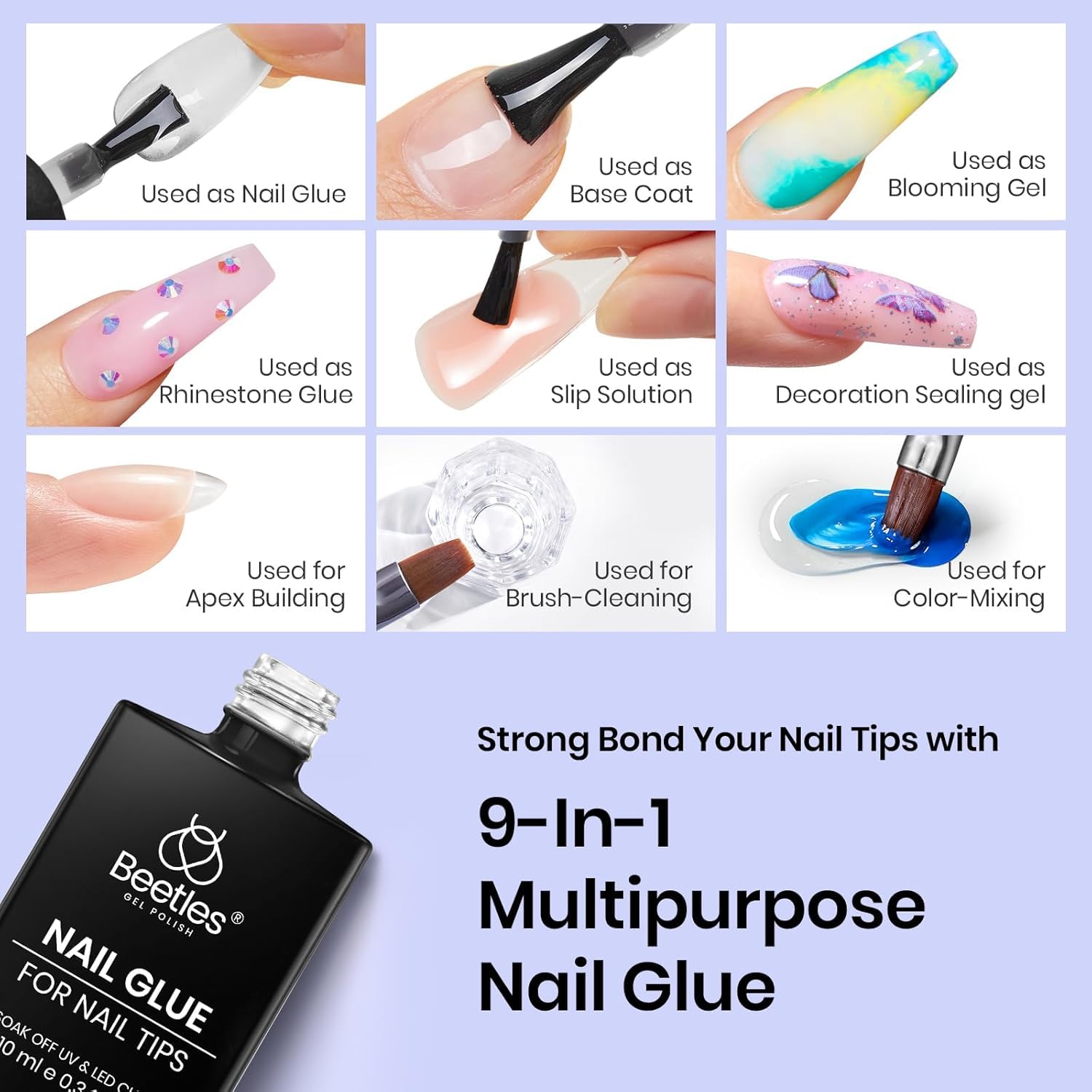 Beetles slip-solution-use close-up showing glide for smoother application.