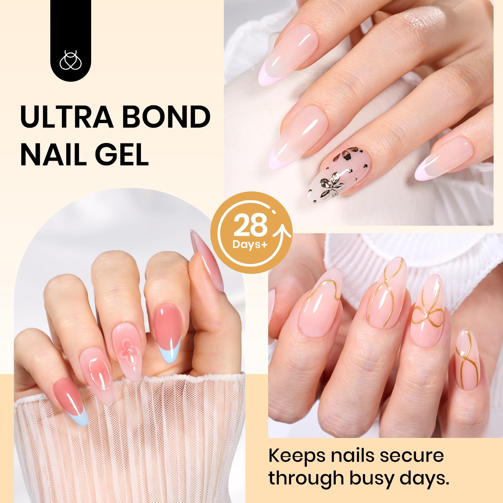 Beetles Solid Nail Glue Gel 3D-sculpting-capabilities enables dimensional nail art.
