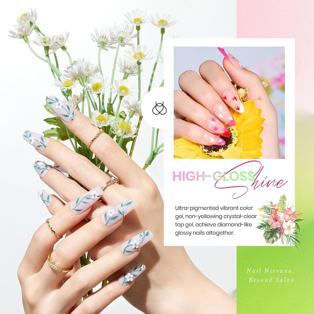 Beetles glossy top coat adds a high-shine finish.